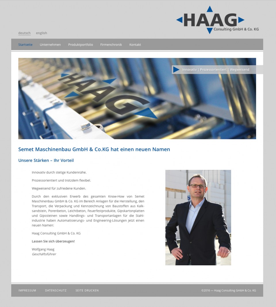Erfolgreiche Geschäftseinführung – von Semet Maschinenbau zu Haag-Consulting